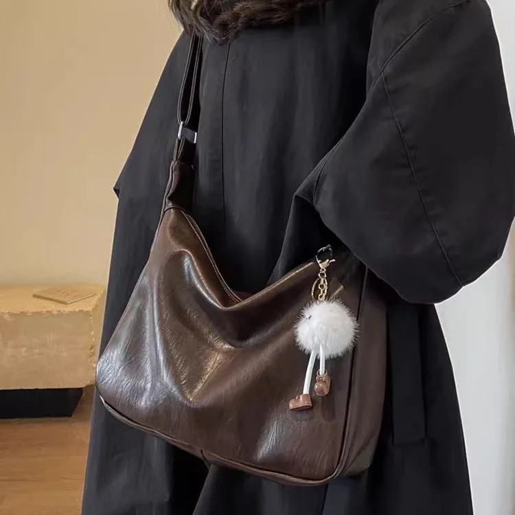 Simple Large Capacity Stylish Versatile Suitable for Casual Commuting Women's Bags Korean Niche Design Luxury Ladies CrossBody