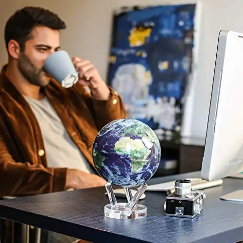 MOVA 4.5 Solar Rotating World Globe Powered by Light