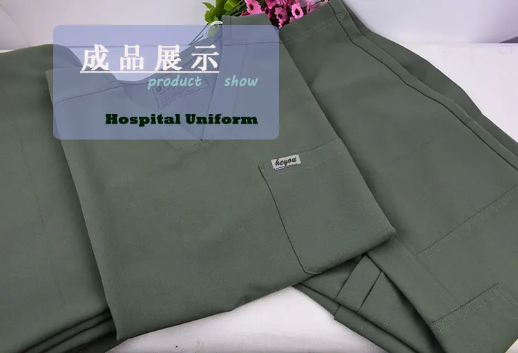 Medical Hospital Medical Nurse Scrubs Fabric Polyester Rayon Brushed