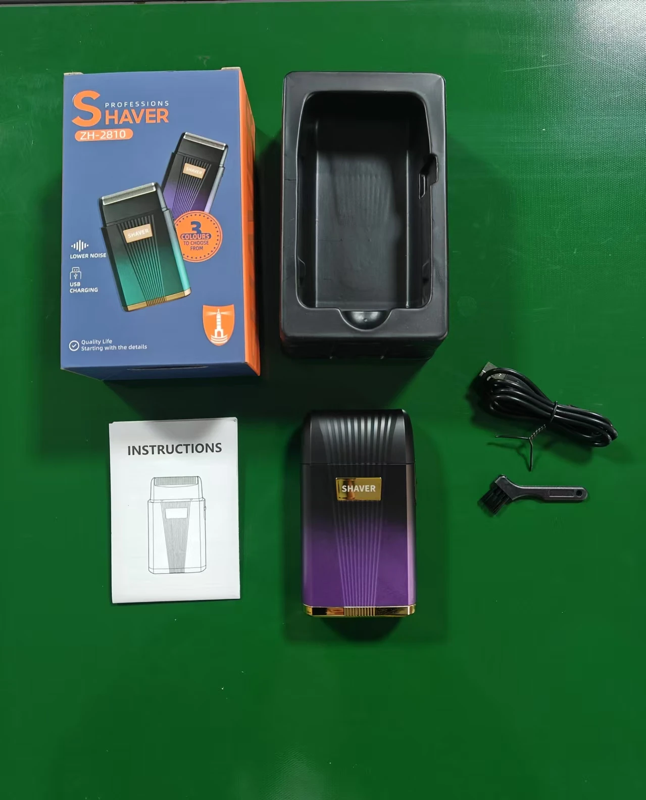 High-Power Reciprocating Single Head Men's Electric Shaver Rechargeable with TYPE-C Charging Port for Household RV Hotel Use details