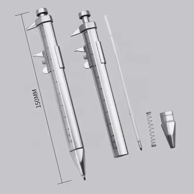 Stationery Ballpen Pen Cursor Caliper Scale Ruler Multifunction Ballpoint Pen School Office Supplies Gifts Writing Pens
