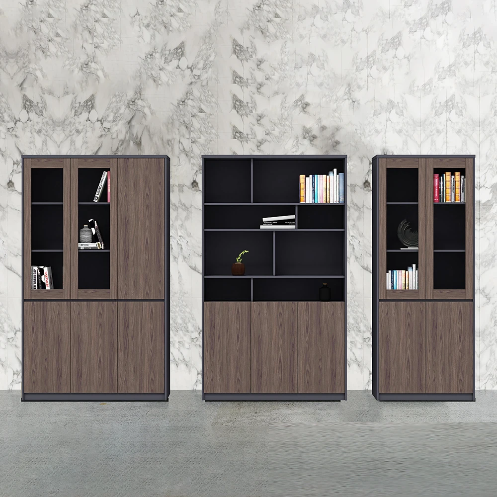 High quality combination Modern wooden Walnut File pigeon hole