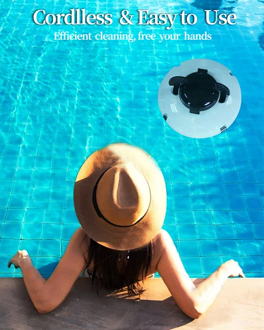 Hot Sale Swimming Pool Cleaning Robot Rechargeable Cordless Cleaner Wireless Vacuum