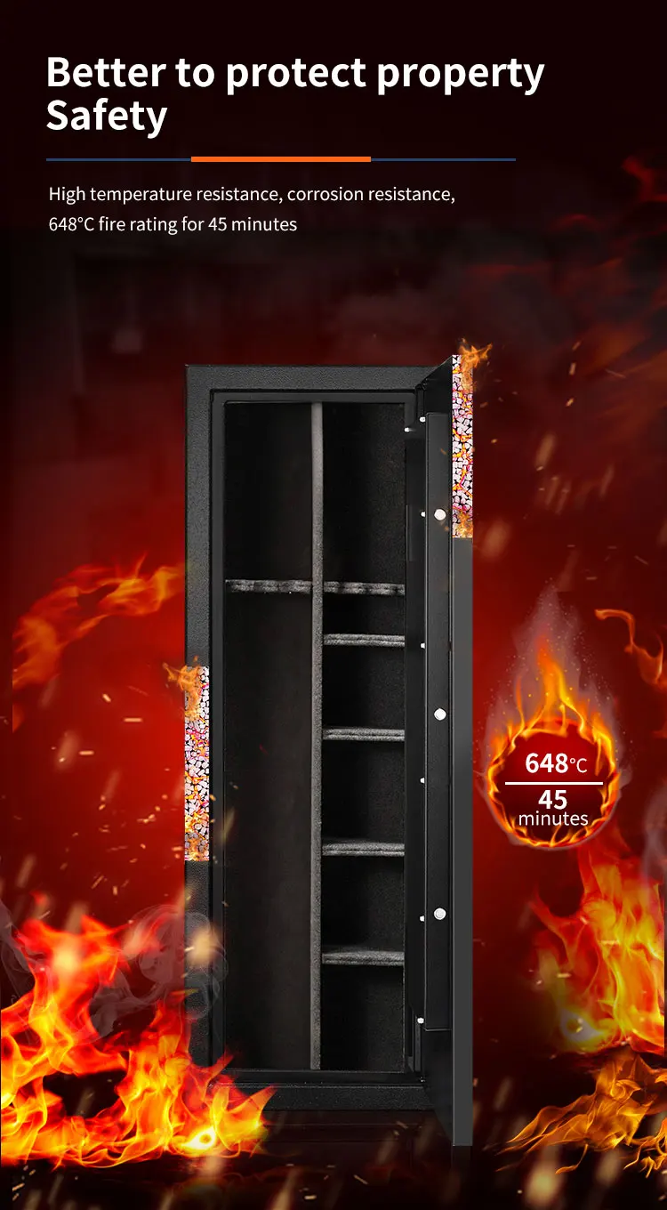 CEQSAFE Steel Lockable Safe Home Fireproof Metal Gun Safe Cabinet details