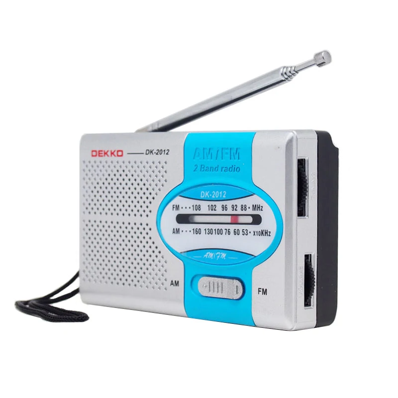 Portable Mini Pocket Radio Stock AM FM Radio Easy-to-Operate Dry Battery Power Built-in Speaker Screen Display Plastic Material