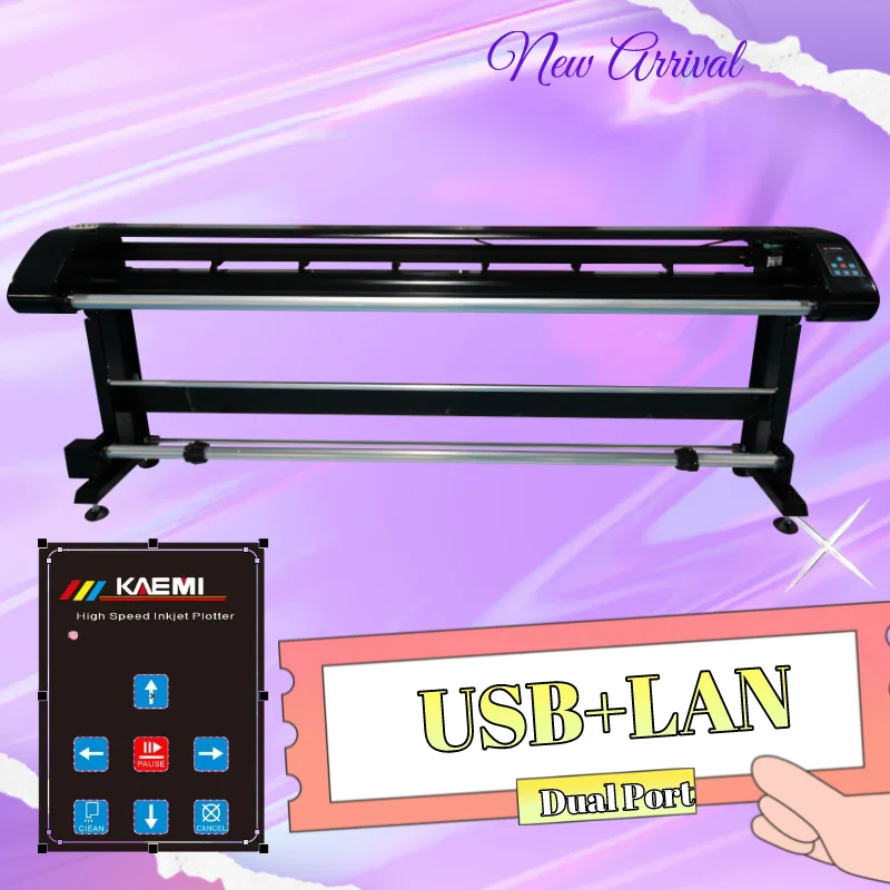 New Arrival KAEMI H1 Inkjet Plotter Paper Pattern Plotter Fast Printing Dual Head