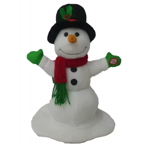 Christmas Plush Musical Snowman Singing and Dancing Snowman Toy