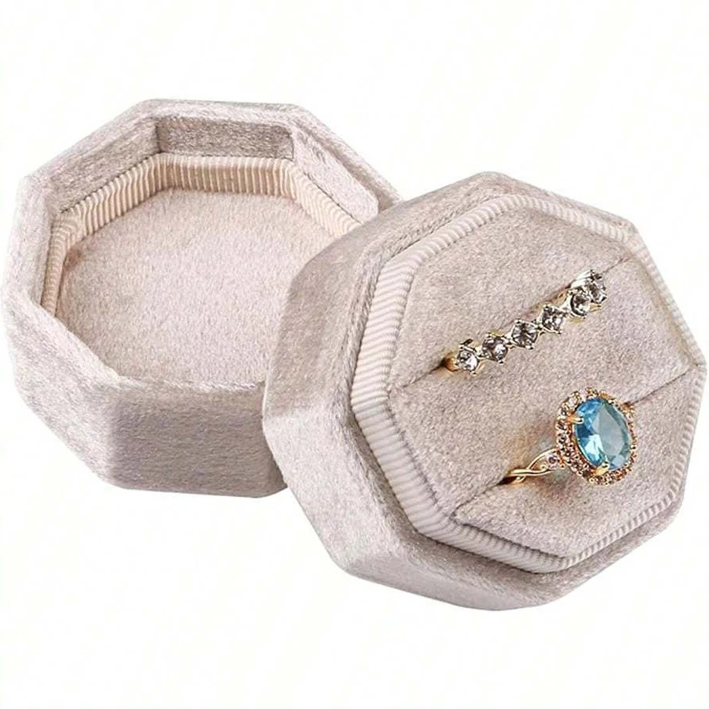 Storage Box Jewellery Ring Custom Travel Necklace Velvet Gift Packaging Jewelry Storage Box