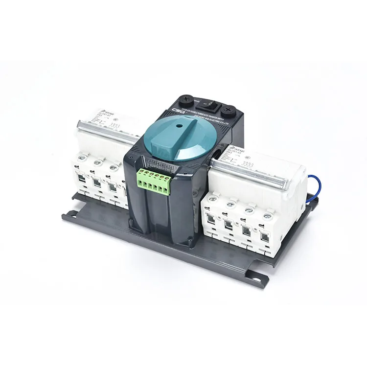 CSQ MCB Type 2P Automatic Changeover Switch 10A 32A 63A Automatic Transfer Switch Ats Dual Power Automatic Transfer Switch ATSE
