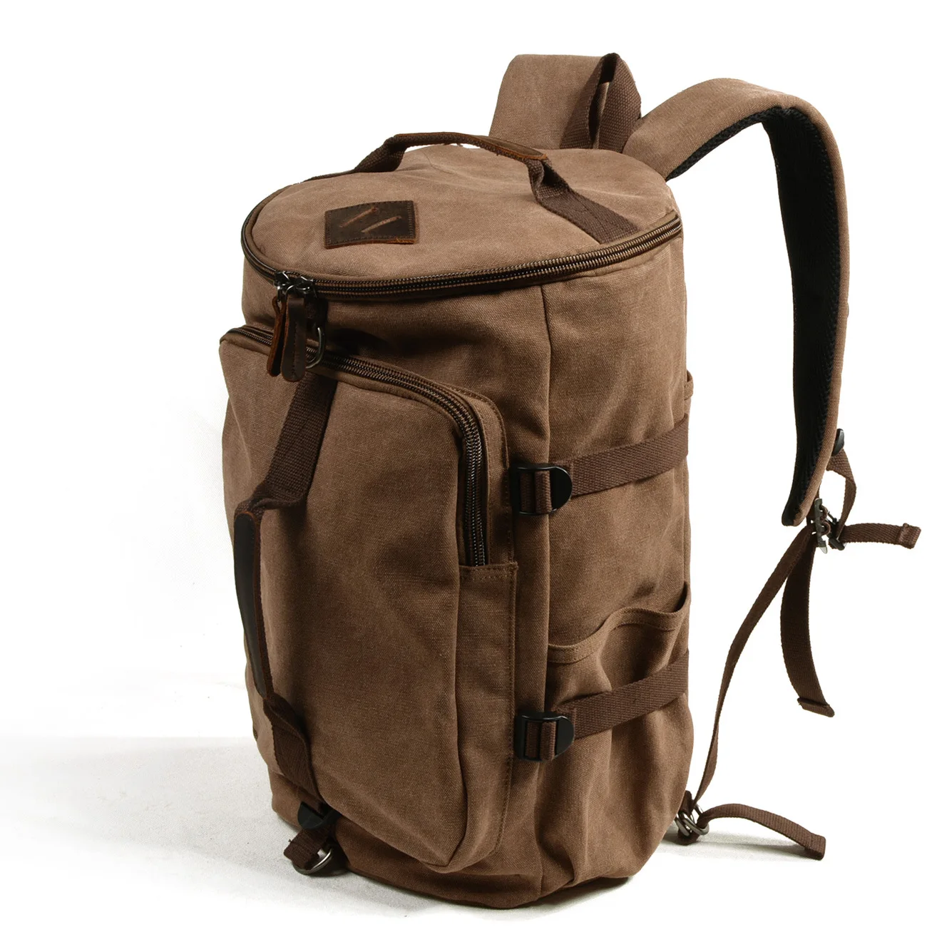Canvas Backpack Shoulder Bag Casual Daypacks Handbag Large Capacity Top Handle Canvas Backpack Vintage Travel Backpack Large Laptop Bags  main image 2