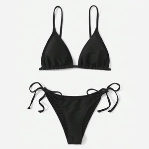 OEM Bikini Set Micro Swimsuit Women Sexy Brazilian Biquini Swimwear High Leg Cut Custom Two Piece Sexy Designer Beachwear