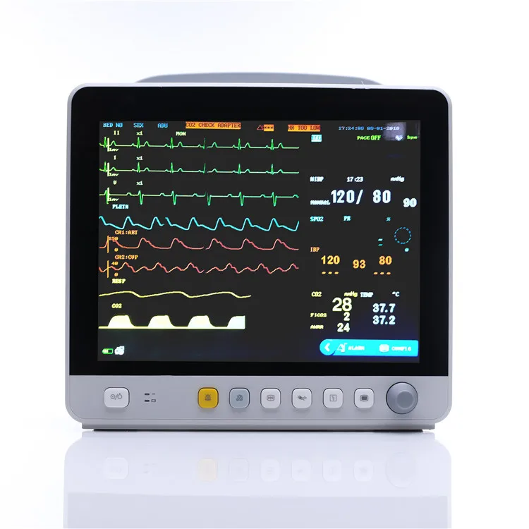 Touch Screen Pacemaker Detection Parameter Icu Patient Monitor Tester Portable