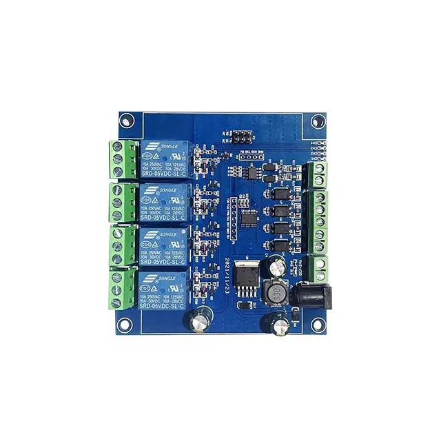 Modbus Rtu 4-way Relay Module Rs485/ttl Uart 4-way Input 4-way Output ...