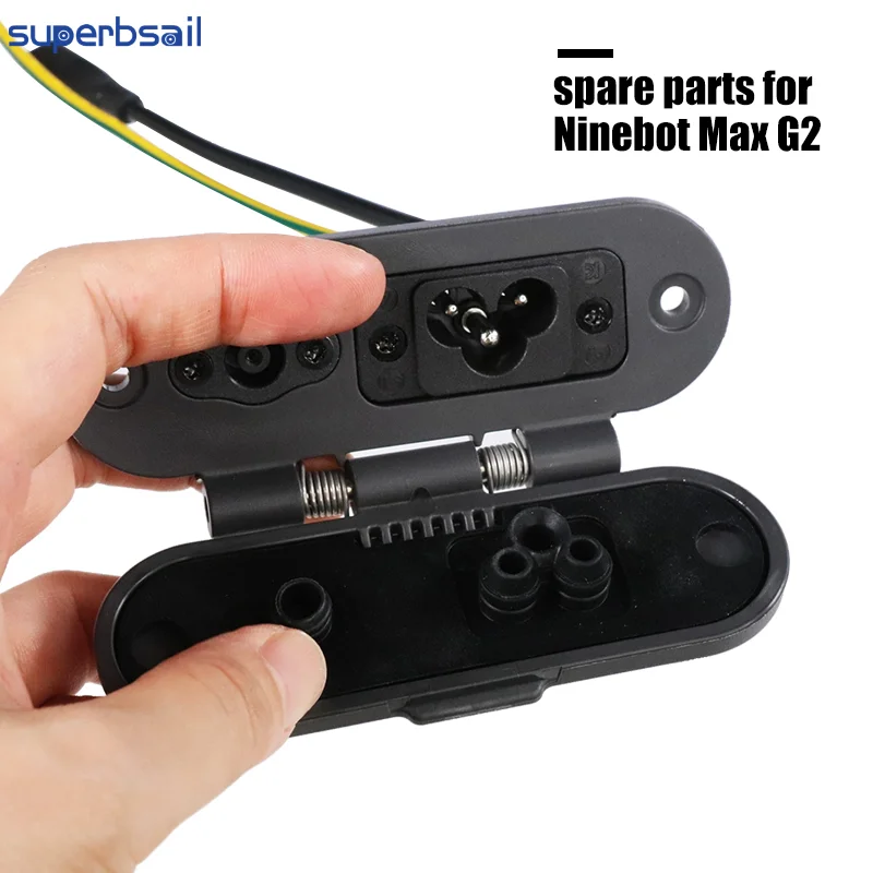 Superbsail Original Charging Base Assembly For Ninebot Max G2 Electric Scooter Charger Port with Rubber Mat Repair Spare Parts supplier