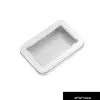 Silver 88x60x16mm with window(300pcs/carton)