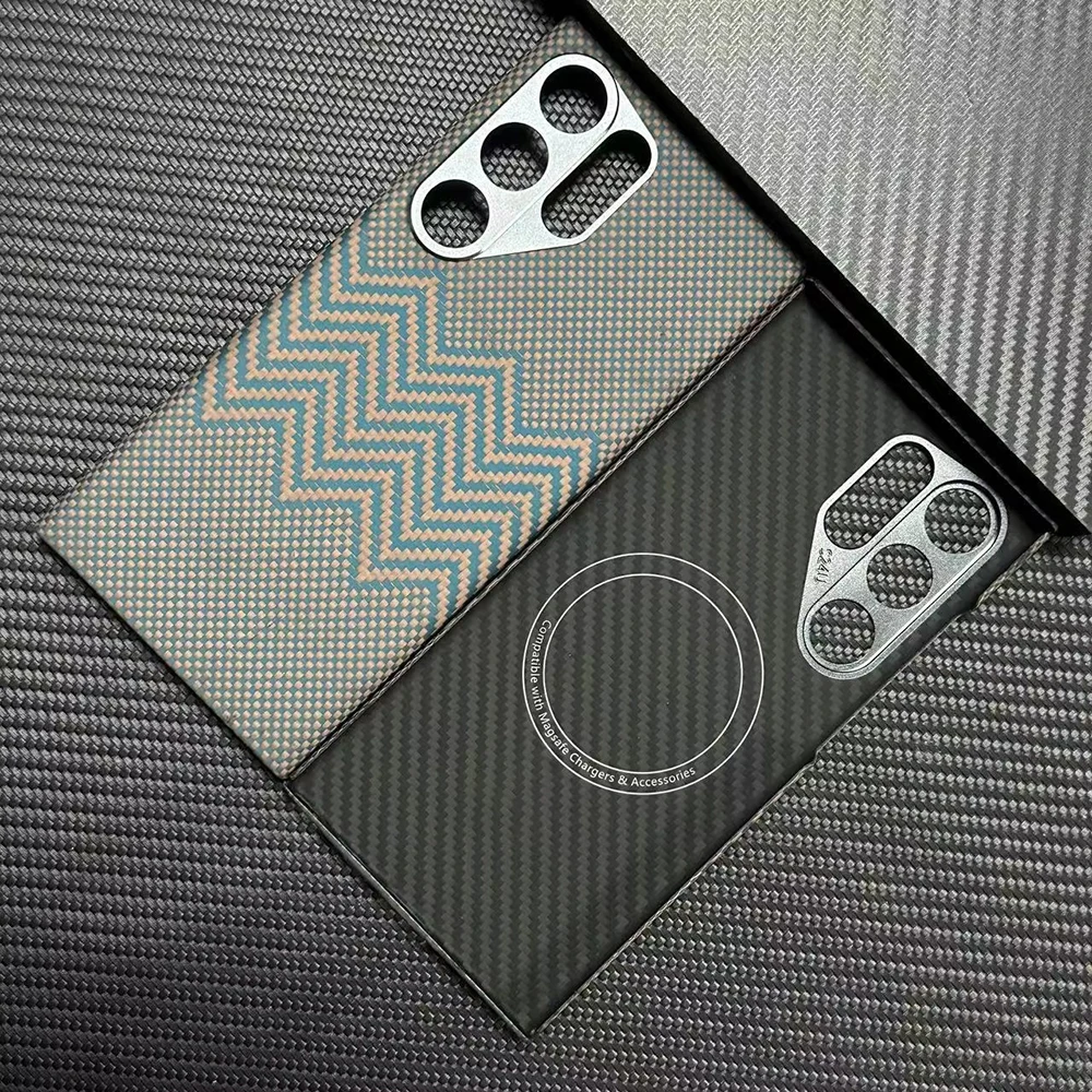 product laudtec custom logo phone case for samsung s25 s24 fe plus ultra carbon fiber simple back cover shockproof lightweight sjk1056-10