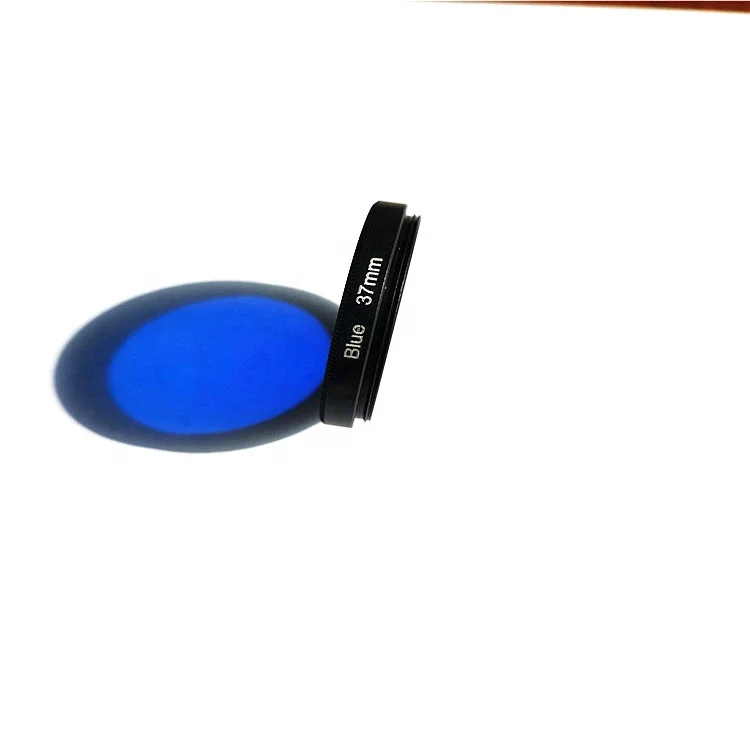 Объектив камеры с синим фильтром 37 мм с универсальным зажимом для телефона