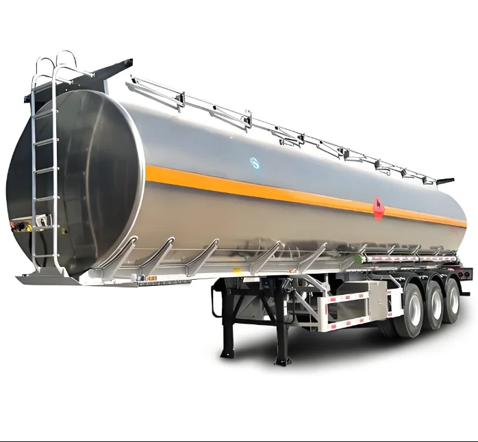 OTTC Certification Factory Exporting 40000-75000l Fuel Oil Tanker Semi Trailer with Different Material