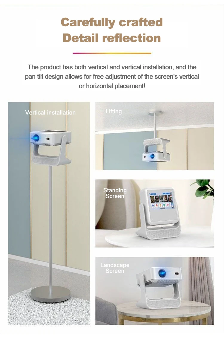 LONNST A2Pro Flick Smart Projector with Touch Screen Pad Android OS 5G Wifi 4k Projectors & Presentation Equipments