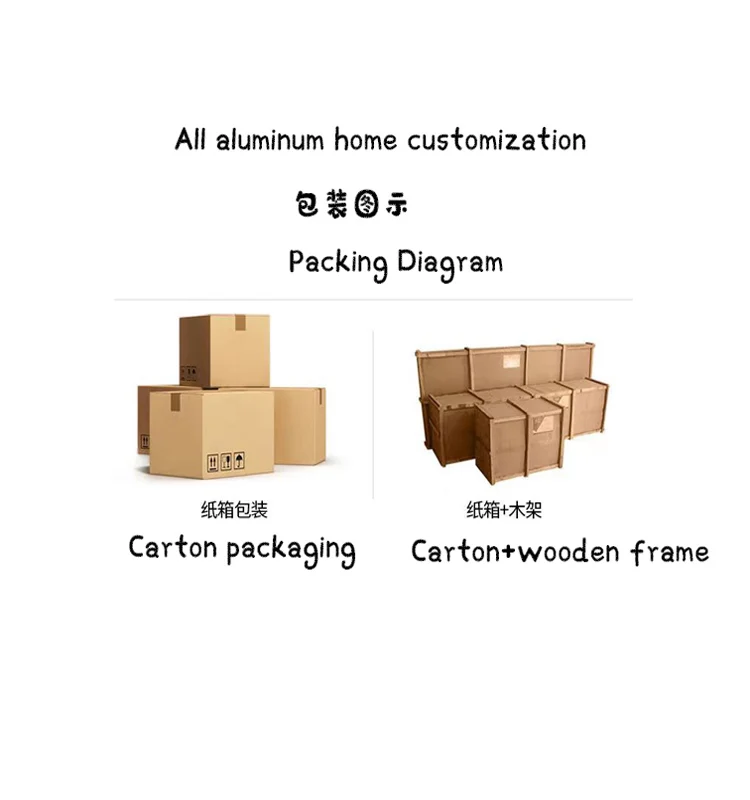 Foshan Production All Aluminum Custom Light Luxury
