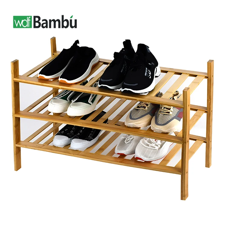 WDF Classic Style meuble chaussures zapatero para entrada multi layer shoe rack bamboo shoe stands for daily house use