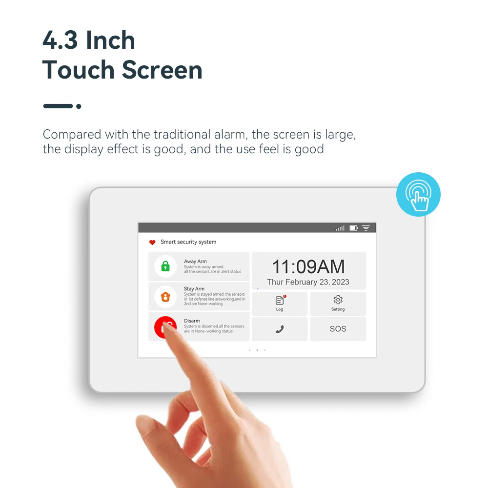 2023 Newest Smart Home Device with IP Camera Smart Home WIFI GSM Home Security Intruder Alarm System