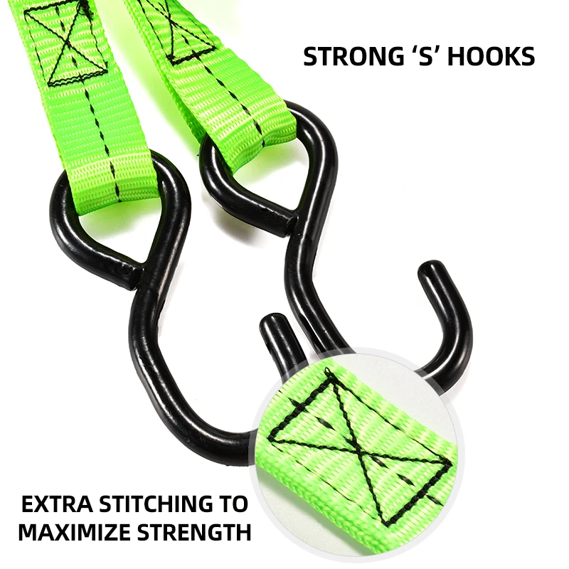 Heavy Duty 1 Inch 25mm 800kgs Cargo Lashing Belt Ratchet Tie Down Strap