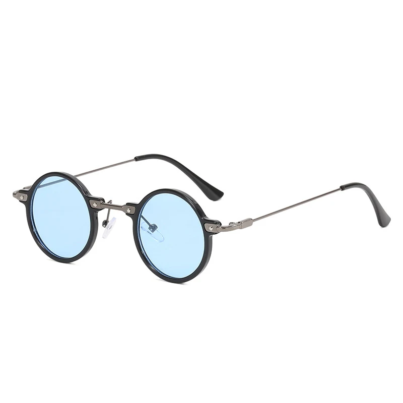 Shop 8042 Small Round Steampunk Sunglasses for Men Women