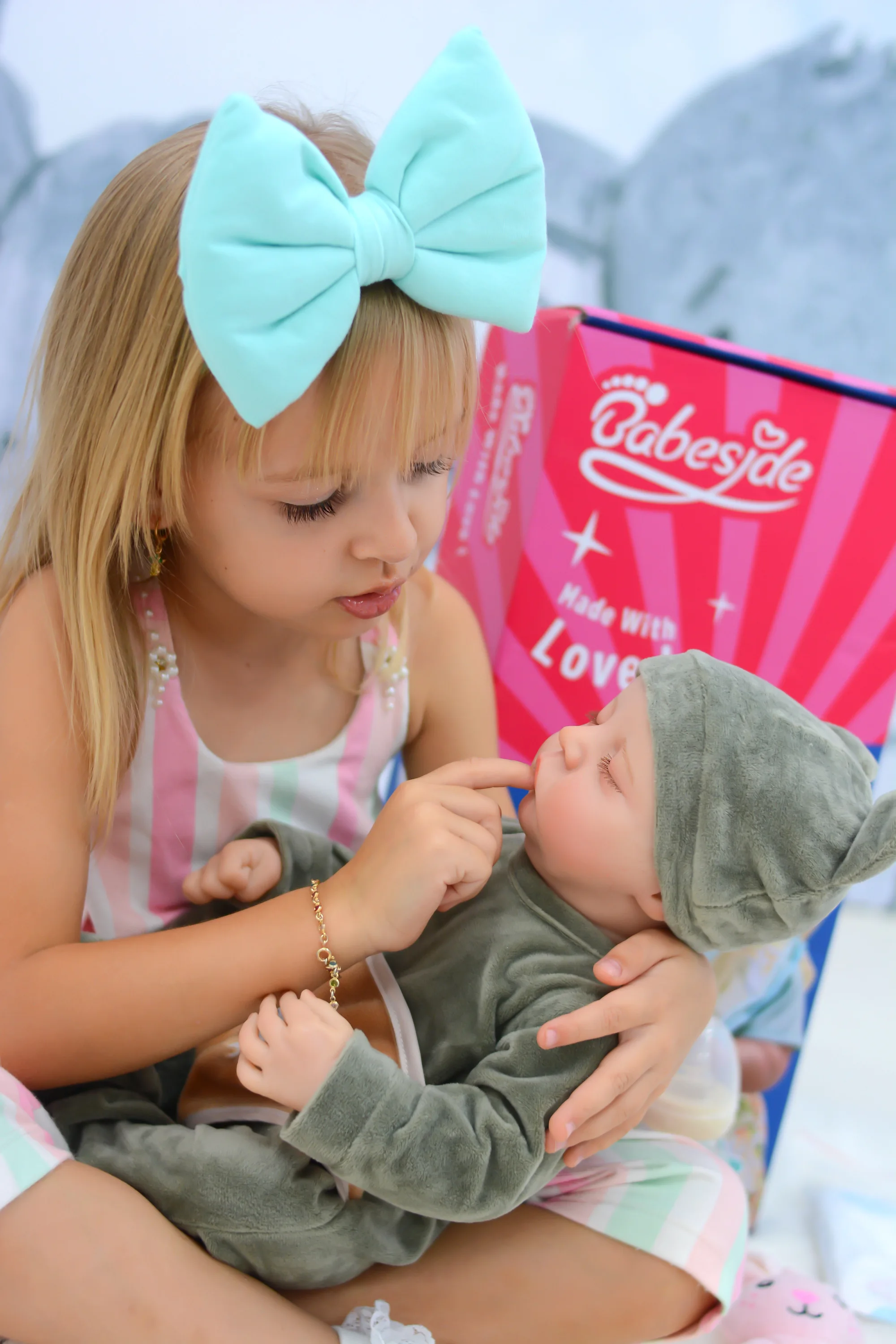 Babeside Lifelike Full Vinyl Baby Silicone Reborn Dolls Toddler Reborn