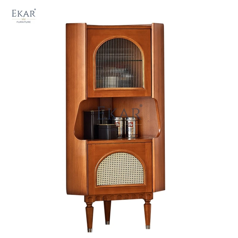 product new design cherry wood triangle cabinet storage cabinet-65