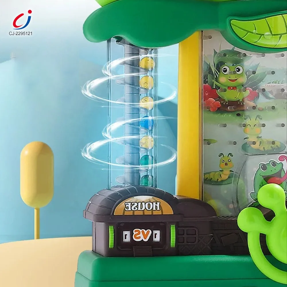 Educational Kids Thinking Training Activity Plastic Frog Mini Catcher  Eating Bean Game Machine Toy