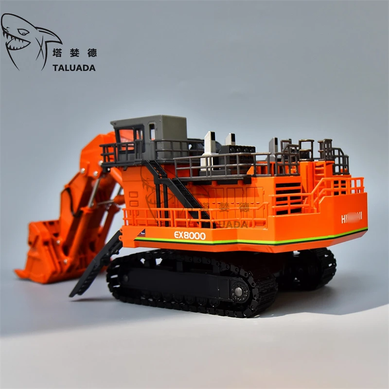 TALUADA Alloy 1:87 Scale Model Toy Hitachi Excavator EX8000 Model
