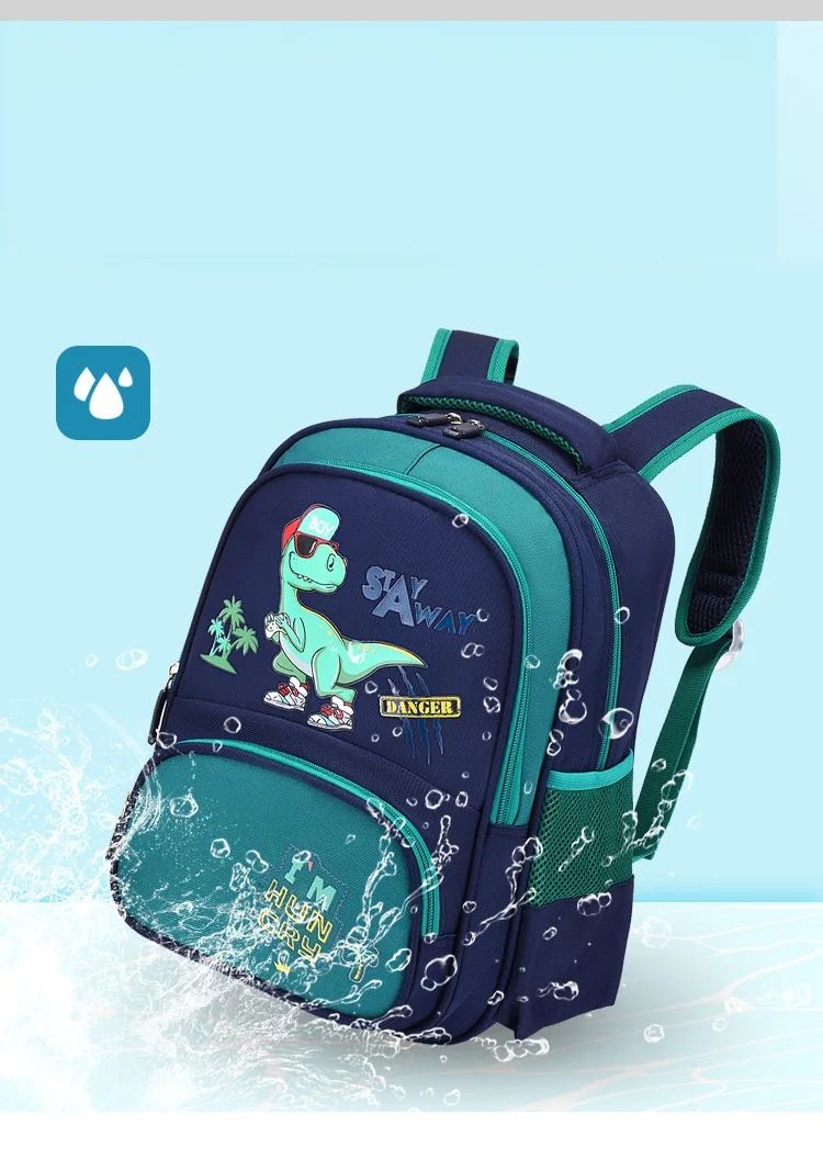 Children's Backpack Kindergarten Cartoon Cute Light Schoolbag Reflective Strip Safety Kids Bag Soft Waterproof Baby Bag