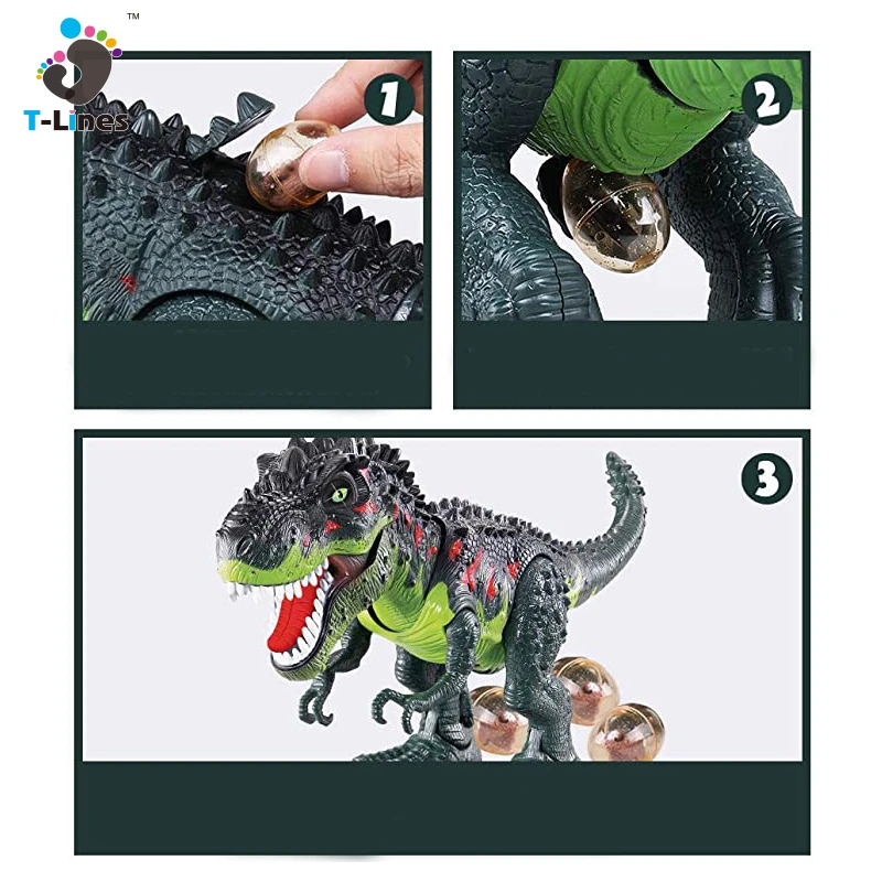 
Электронные ходячие игрушки на батарейках, динозавры, Электрический динозавр, реалистичный умный распылитель, дышащая игрушка для детей 