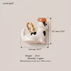 Flower Hat Spotted Cat Charm