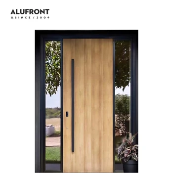 Luxury Design Thermal Break Safety Main Front Door Waterproof Aluminum Exterior Security Doors for House