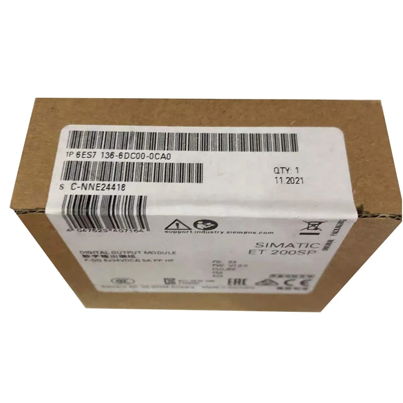 new original 6es7 136 6dc00 0ca0 6es7136 6dc00 0ca0 electronic module for siemens simatic et200sp series 8 digital input channels with failsafe design high safety level electrical isolation and fast response -1