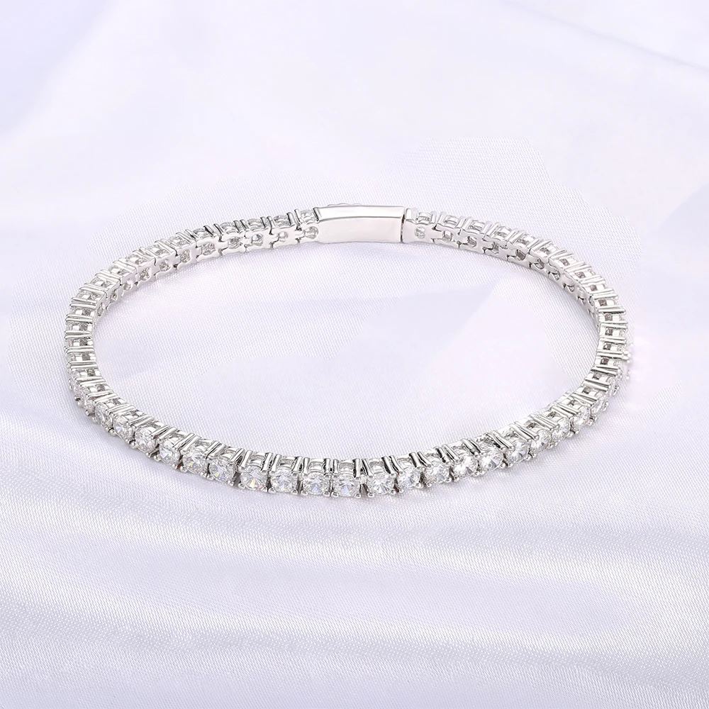 hot sale sterling silver bangle bracelets jewelry 925 sterling silver bangle bracelets for women gold diamond tennis bracelet