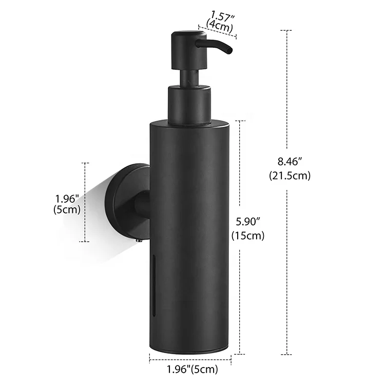 Stainless Steel Wall Mounted Liquid Soap Dispenser For Bathroom