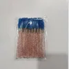 Azul+Rojo-Cepillo para pestañas