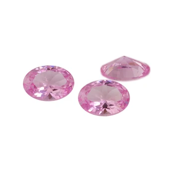 DIY Jewelry Making Gemstone 2# Rose Red Color Synthetic Stone Synthetic Ruby Gemstone Corundum Ruby