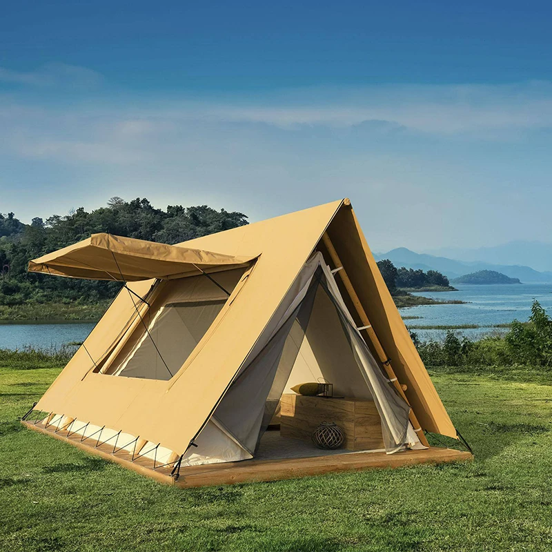 Venus Camping Triangle Safari Tent Sale with Living Room