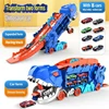 [Blue] Tyrannosaurus Rex Eating Car [with 8 Alloy Mini-Cars]