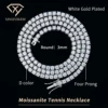 White Gold Plated 3mm
