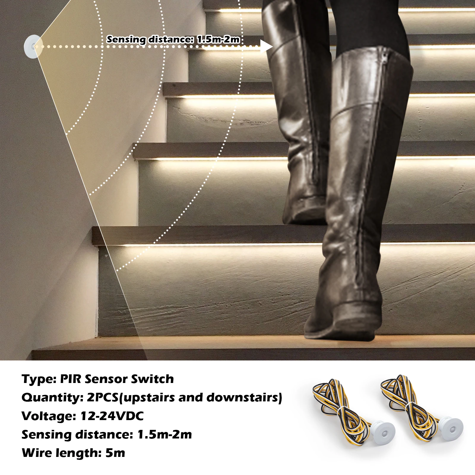 New Upgrade Simple Wiring Easy Installation Smart Motion Sensor Switch