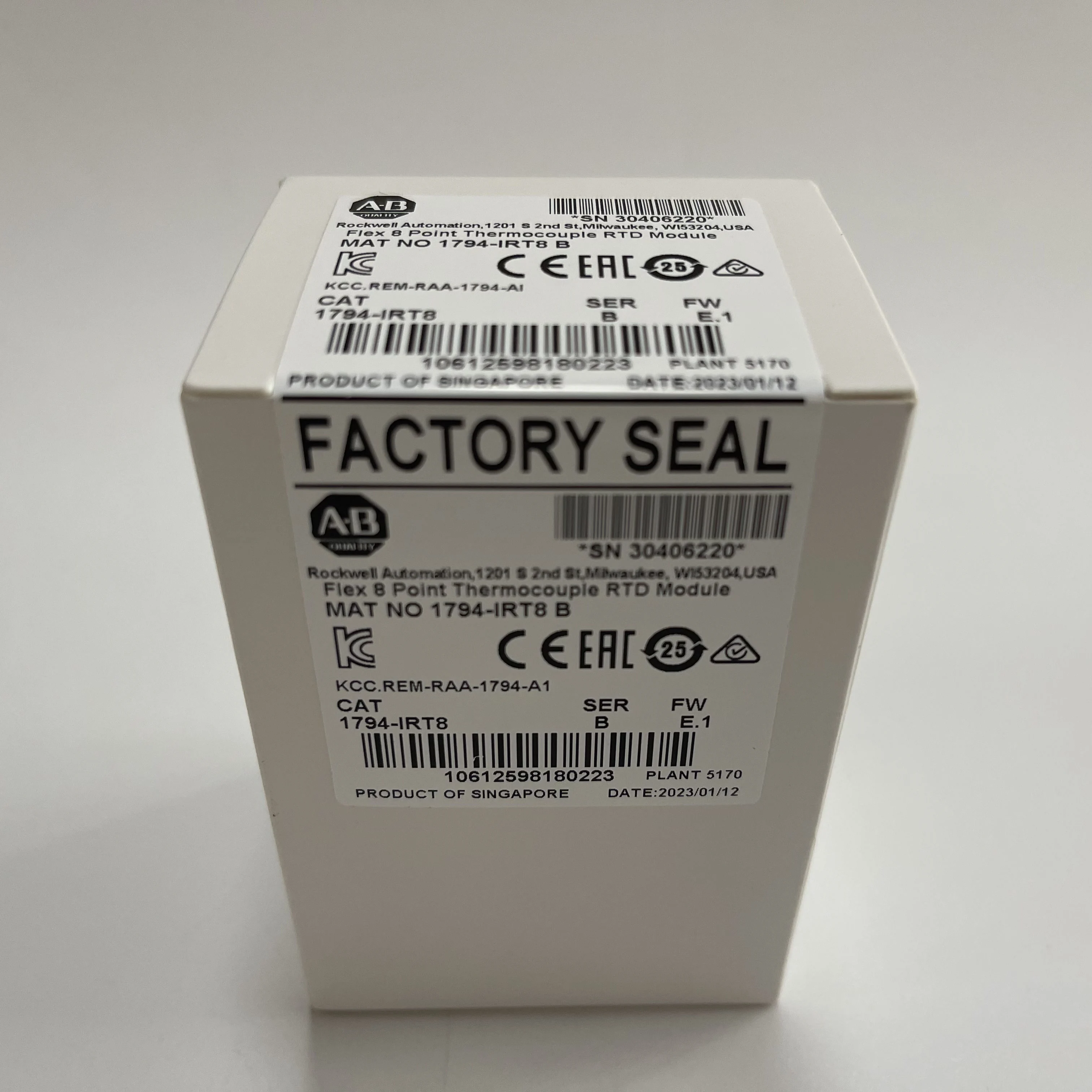 Allen-Bradley RTD Input Module 1794-IRT8 Allen-Bradley RTD Input Module 1794-IRT8
