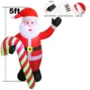 Santa Claus with candy cane