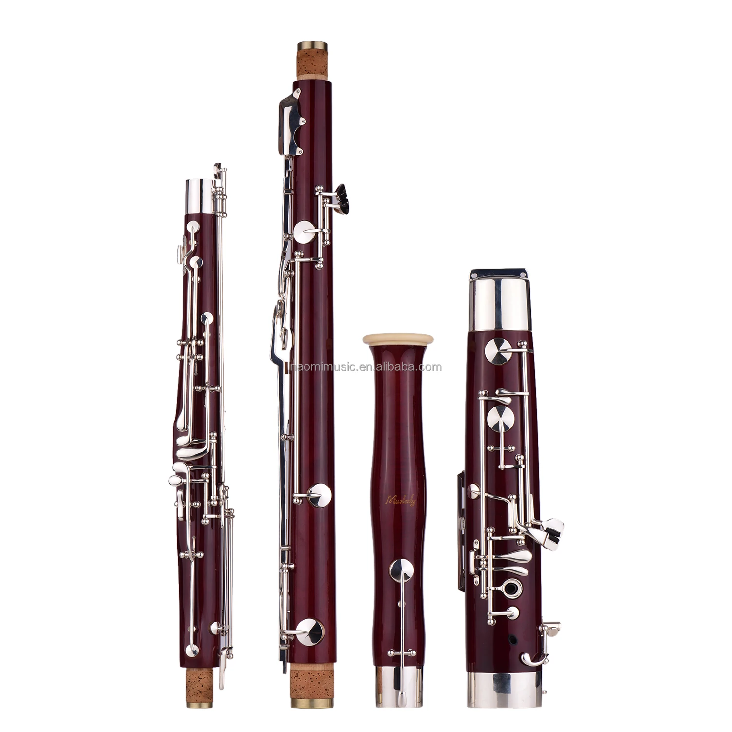 Professional C Key Bassoon With Maple Wood & Cupronickel Keys, Oem