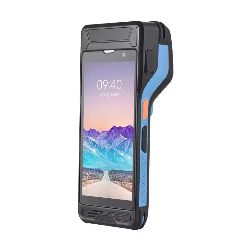 Rugged Warehouse Logistic Android 10 Wireless Barcode Scanner with Printer Handheld PDA Mobile Data Terminal