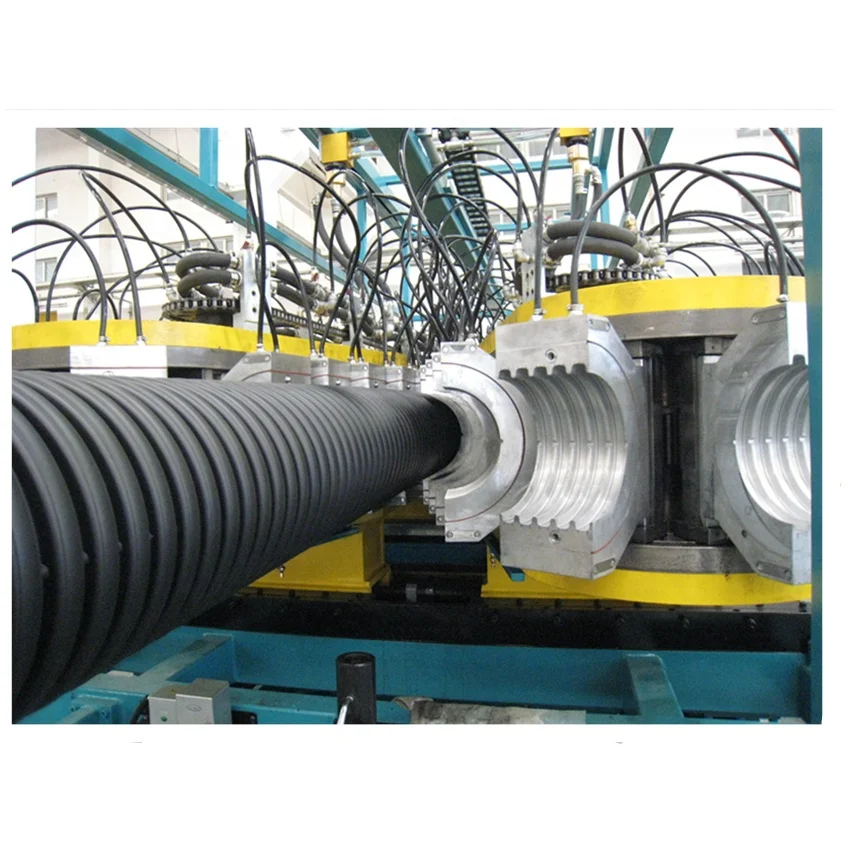 Machina Tuborum Corrugatorum HDPE Binares Parietes Tuborum Corrugatorum Extrudens Machina Tuborum DWC